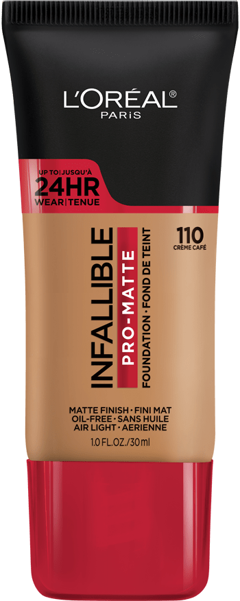 Base Líquida Infallible Pro-Matte 110 Crème Café - L'Oréal Paris