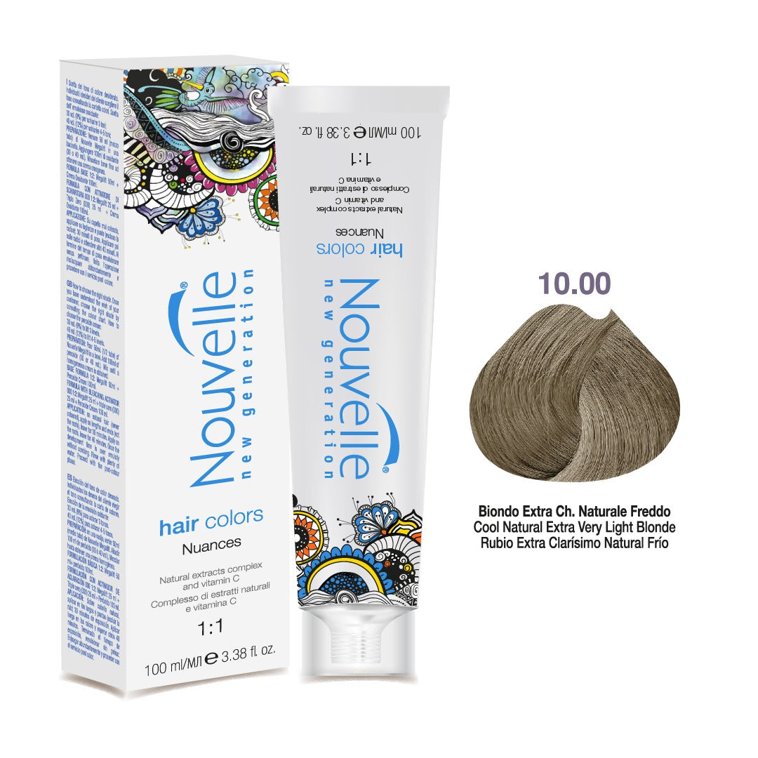 Tinte Nouvelle Hair Color 10.00 Rubio Extra Clarísimo Natural Frío 100 ml