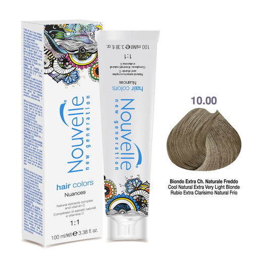 Tinte Nouvelle Hair Color 10.00 Rubio Extra Clarísimo Natural Frío 100 ml