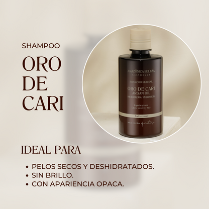 Shampoo Oro de Cari, Hidratación