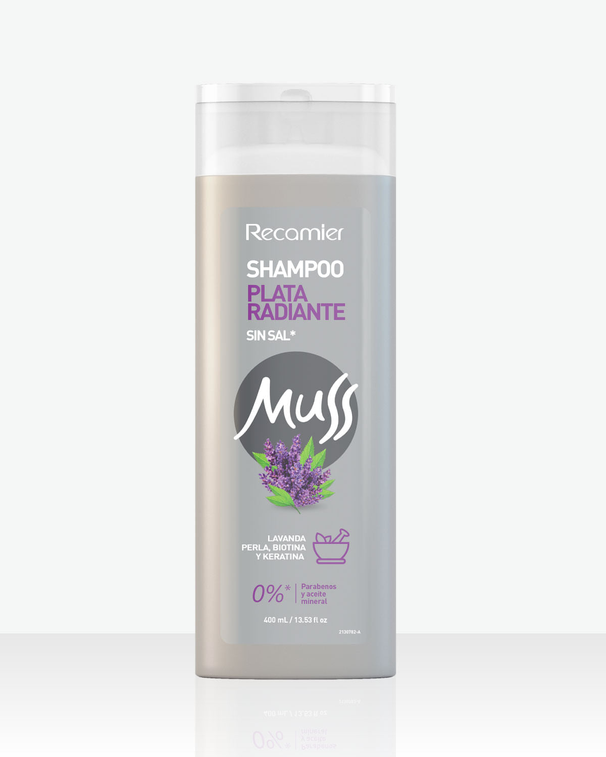 Recamier Muss Shampoo Plata Radiante 400 ml
