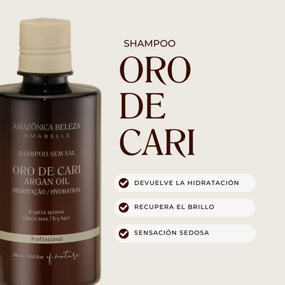 Shampoo Oro de Cari, Hidratación