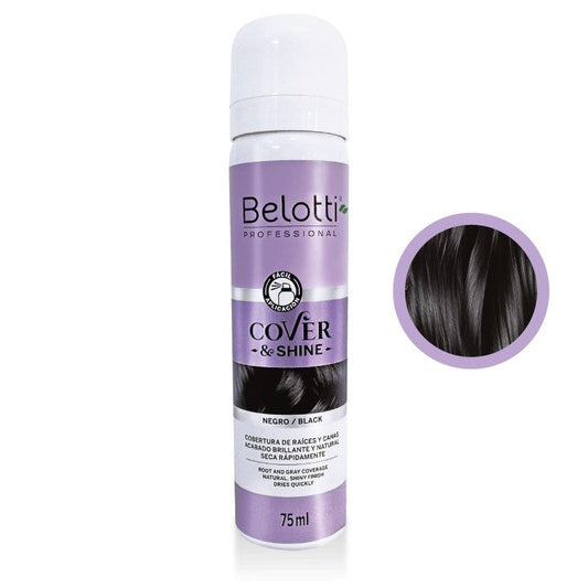 Spray Cubre Canas Cover & Shine Belotti Negro 75 ml
