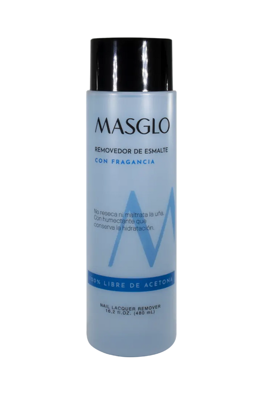 Removedor de Esmalte Tradicional Masglo con Fragancia Azul 480 ml