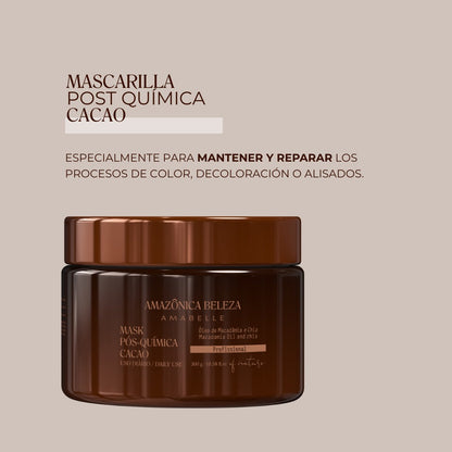 Mascarilla Post Quimica Cacao, Reparación