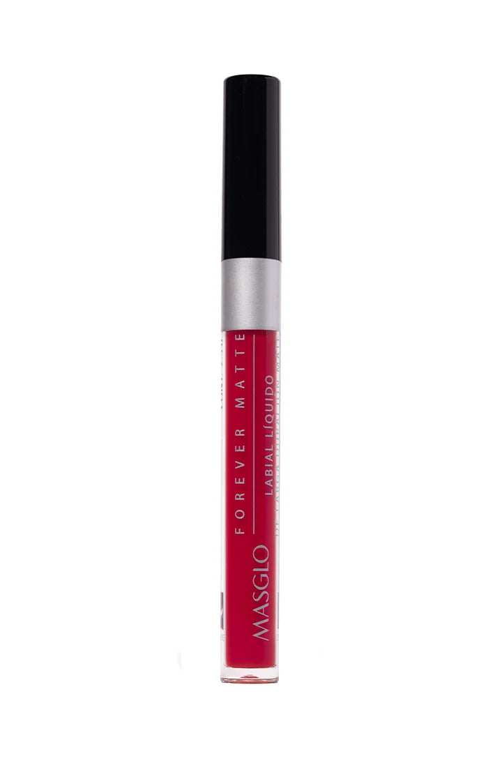 Labial Líquido Mate Masglo Forever Matte Tono Rojo Conectada 2,5 g
