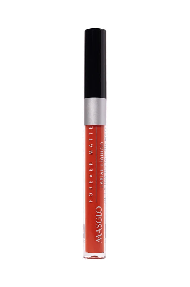 Labial Líquido Mate Masglo Forever Matte Tono Marrón Expresiva 2,5 g