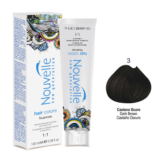 Tinte Nouvelle Hair Color 3 Castaño Oscuro 100 ml