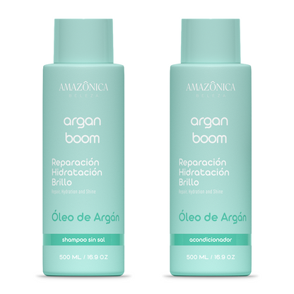 SHAMPOO Y ACONDICIONADOR  HIDRATACION  ARGAN BOOM