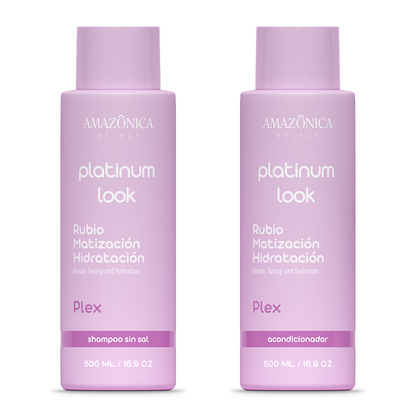 SHAMPOO Y ACONDICIONADOR PARA RUBIAS PLATINUM LOOK