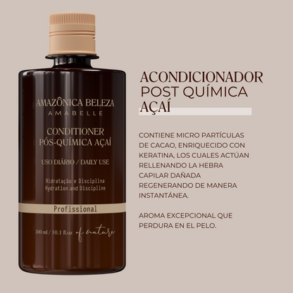 Acondicionador Post Química Acaí, Hidratación