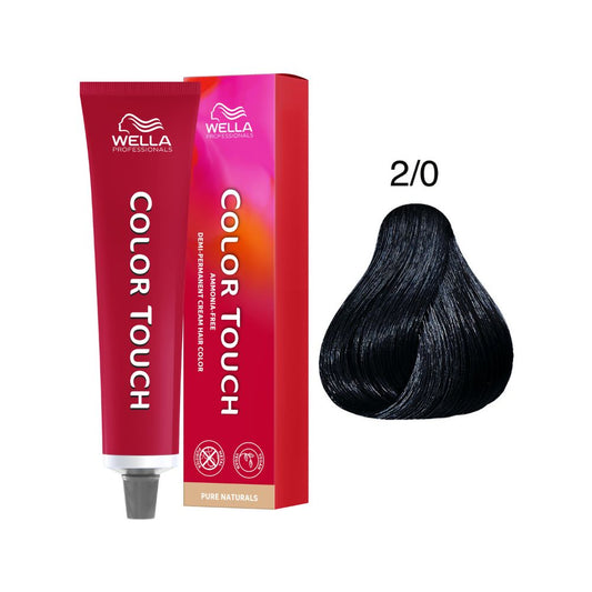 Tono sobre Tono Wella Color Touch 2/0 Negro 60 ml
