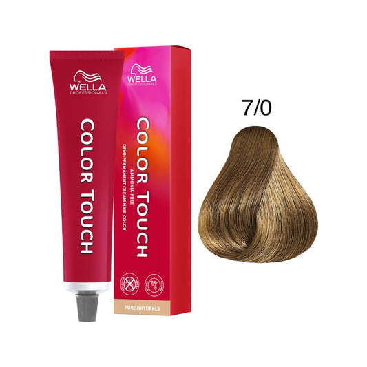 Tono sobre Tono Wella Color Touch 7/0 Rubio Medio Natural 60 ml