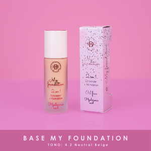 Base Líquida My Foundation 2 en 1 Tono 02 Neutral Beige - Bloomshell
