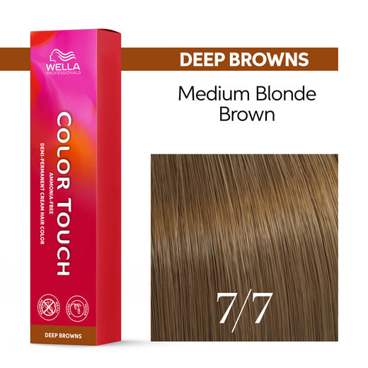 Tono sobre Tono Wella Color Touch 7/7 Rubio Medio Marrón 60 ml