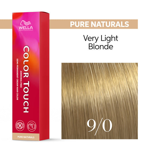Tono sobre Tono Wella Color Touch 9/0 Rubio Muy Claro Natural 60 ml