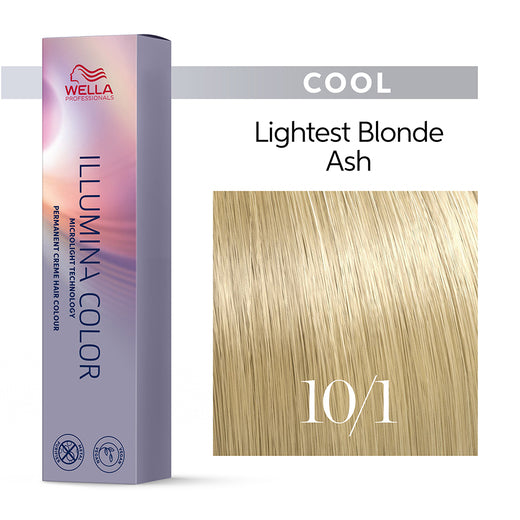 Tinte Wella Illumina Color 10/1 Rubio Ultra Claro Ceniza 60 ml