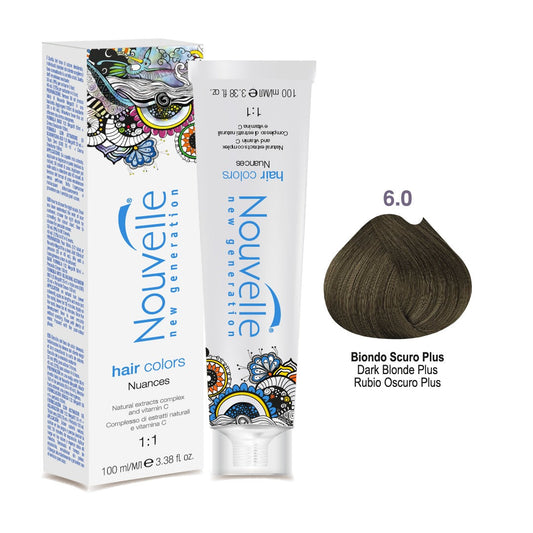 Tinte Nouvelle Hair Color 6.0 Rubio Oscuro Plus 100 ml