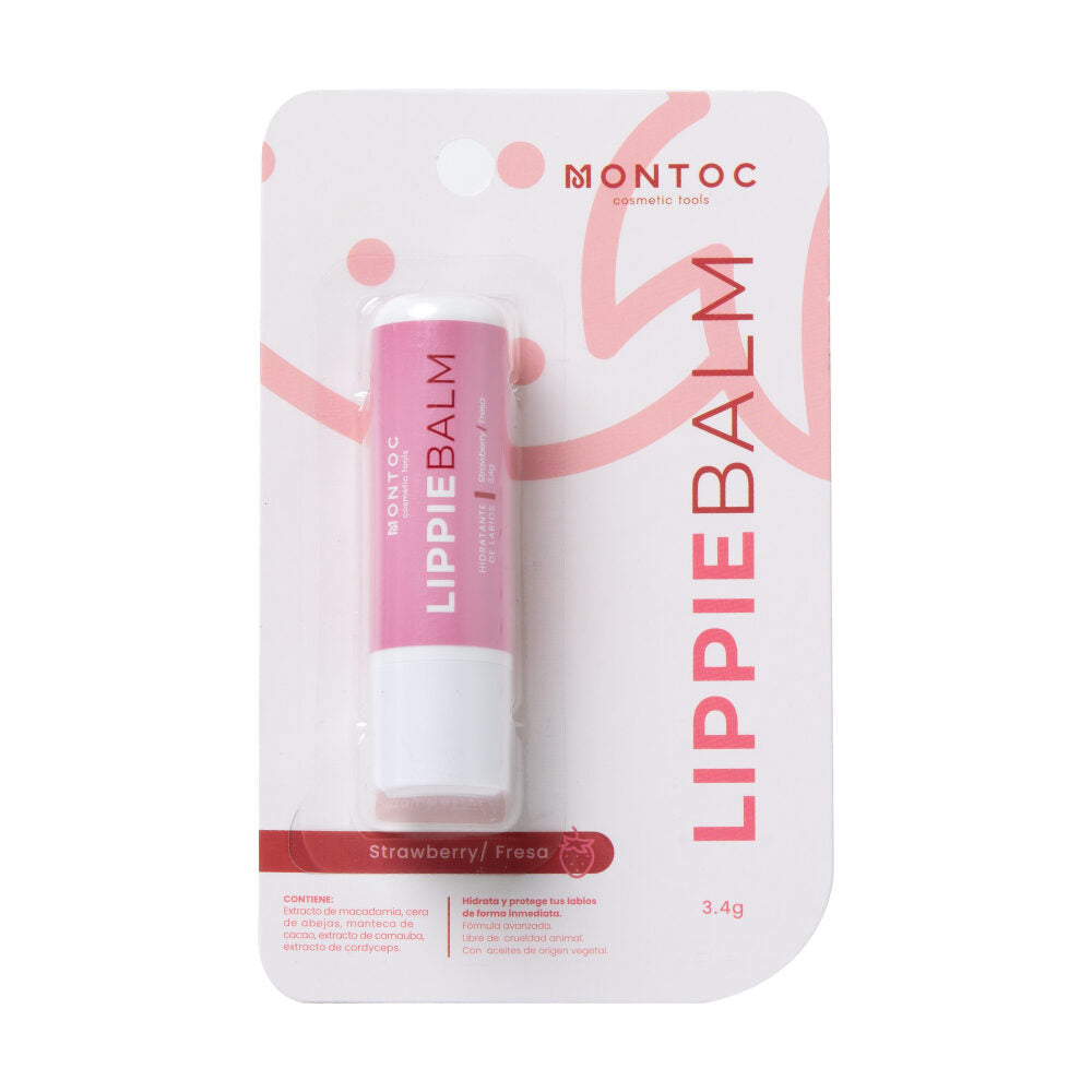 Bálsamo Hidratante de Labios Lippie Balm Montoc Fresa 3,4 g