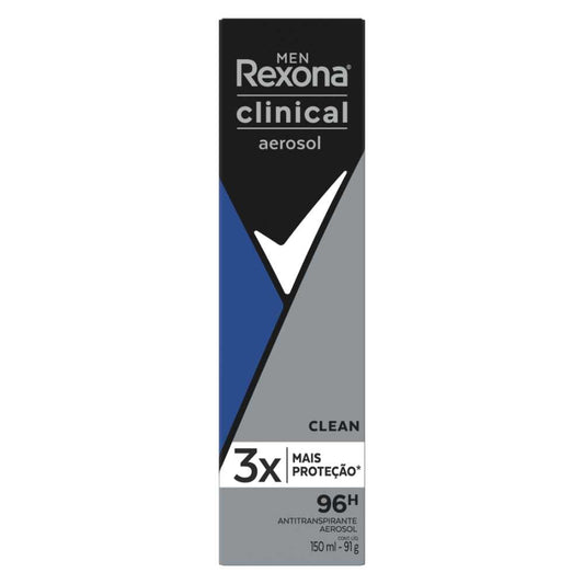 Desodorante Rexona Clinical Expert Clean Aerosol Hombre 150 ml