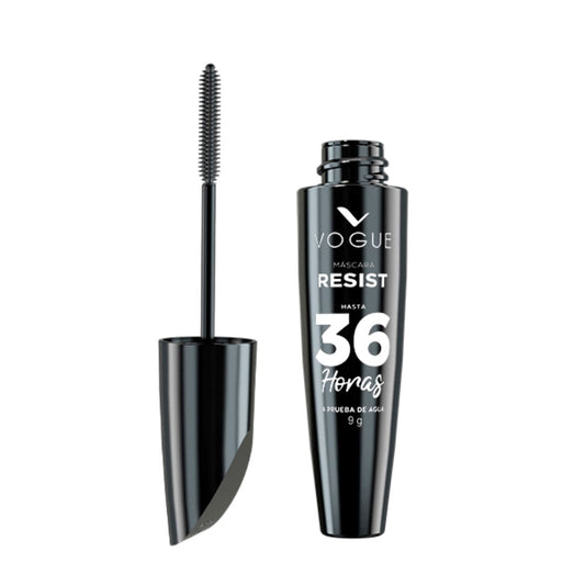 Pestañina Vogue Resist 36 Horas a Prueba de Agua Negra 9 g