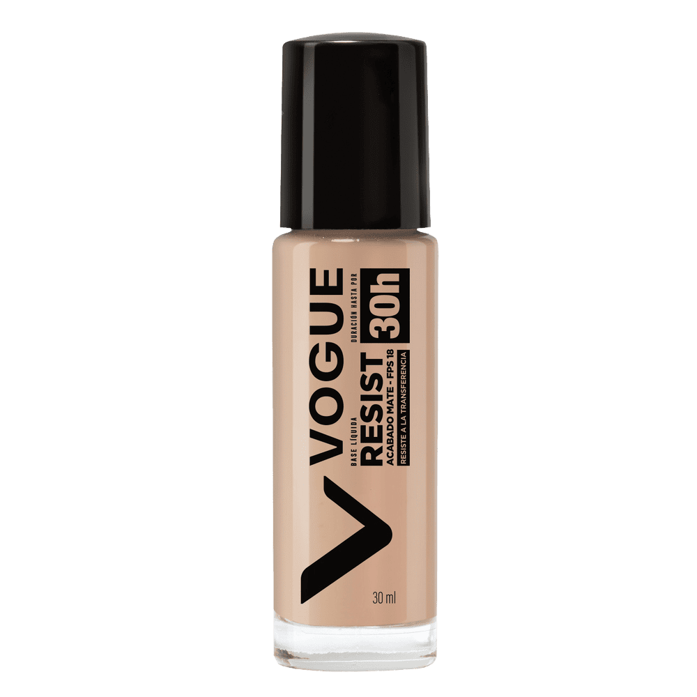 Base Líquida Resist Larga Duración Vogue Vainilla