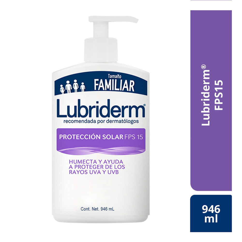 Crema Corporal Lubriderm Protección Solar FPS 15 946 ml