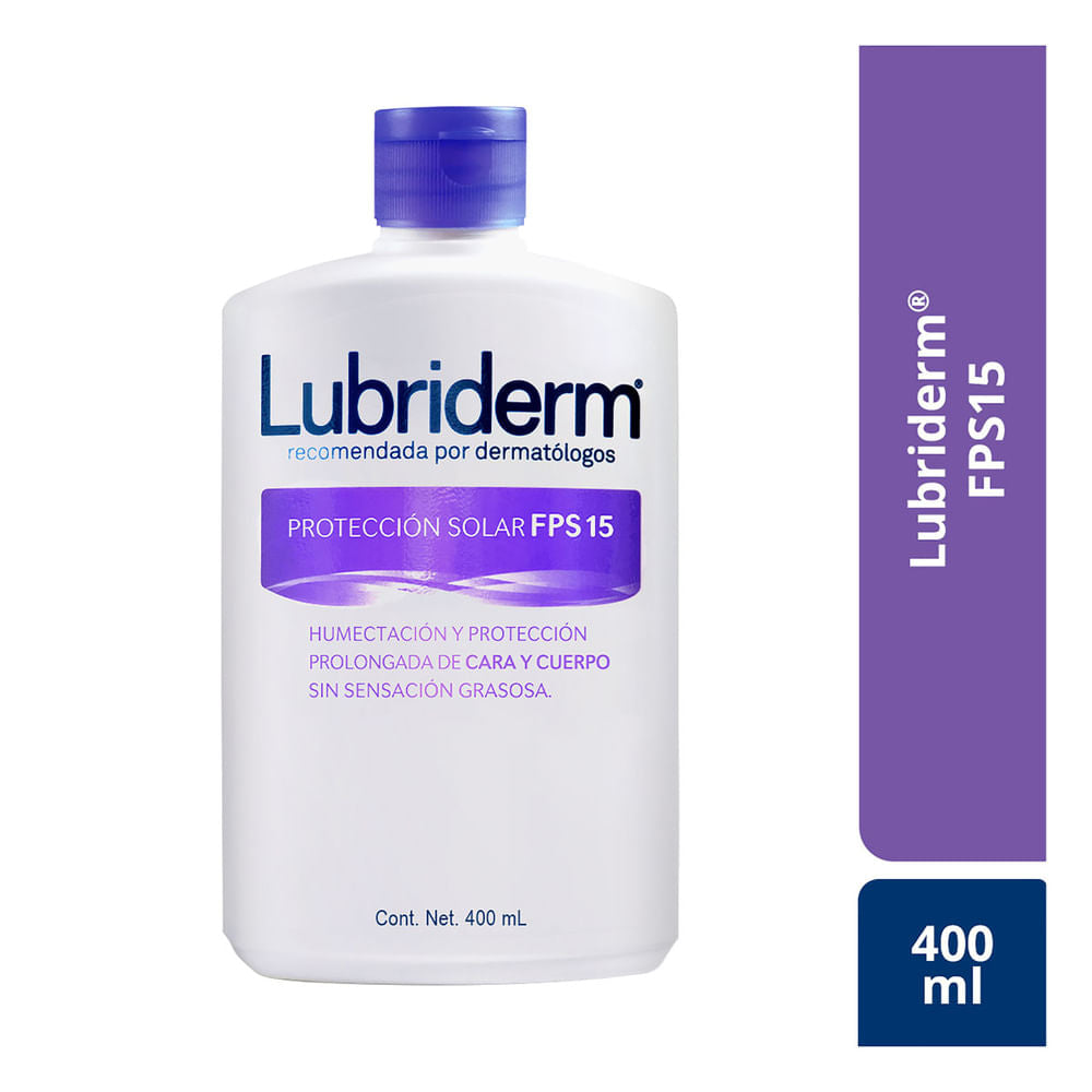 Crema Corporal Lubriderm Protección Solar FPS 15 400 ml