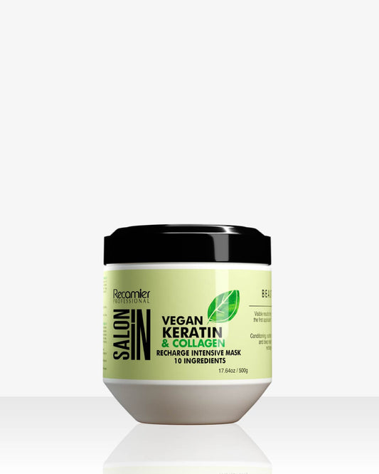 Recamier Salon In Mascarilla Vegan Keratin & Collagen 10 Ingredientes 500 g