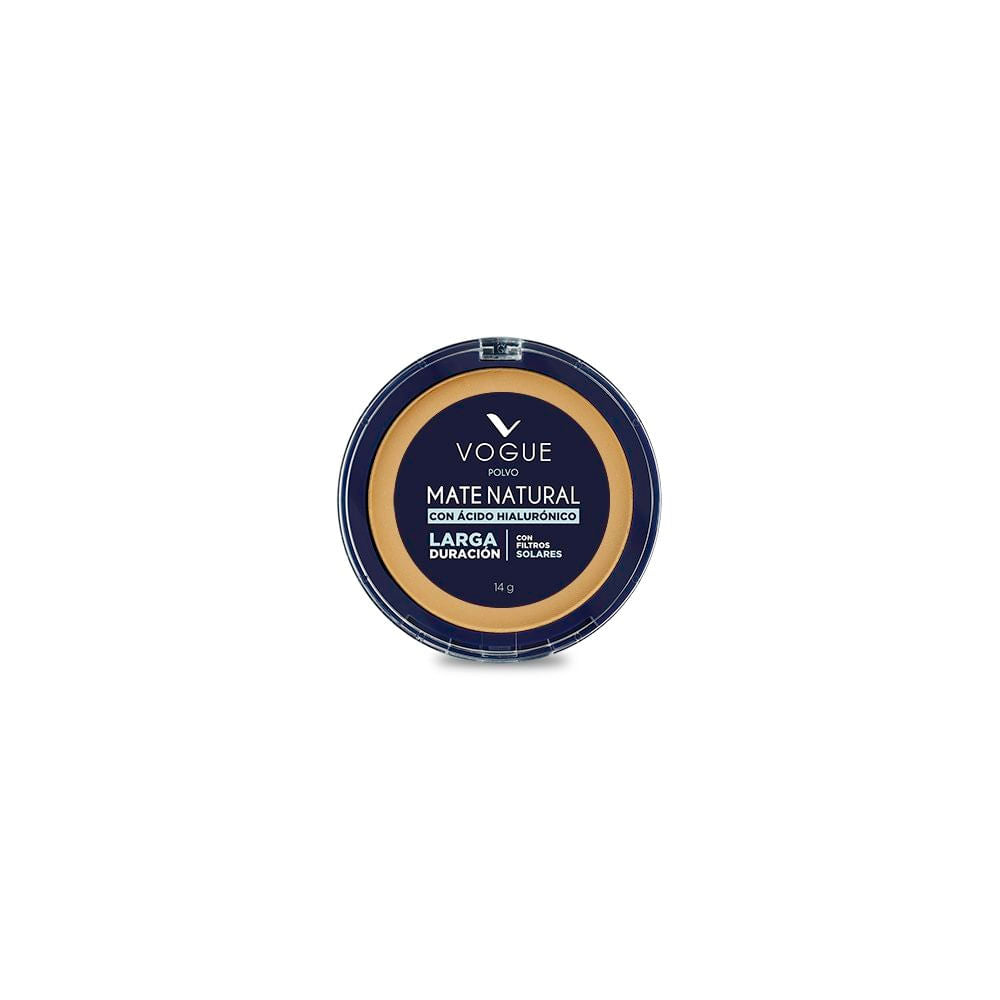 Polvo Compacto Vogue Mate Natural Tono Aceituna 14 g