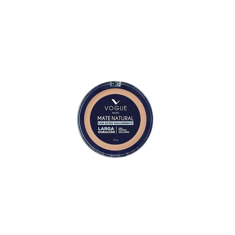 Polvo Compacto Vogue Mate Natural Tono Natural 14 g