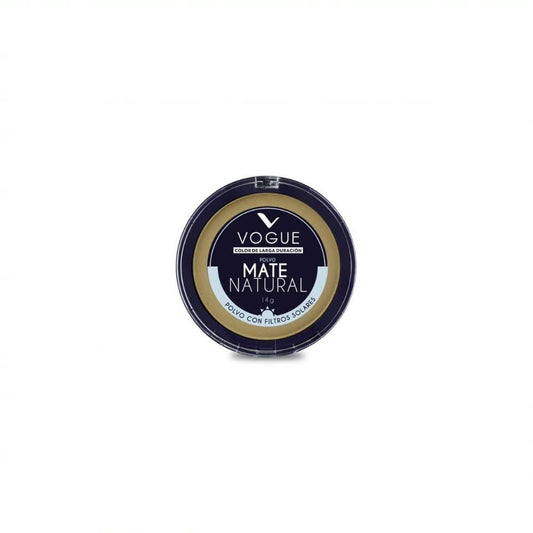 Polvo Compacto Vogue Mate Natural Tono Arena 14 g