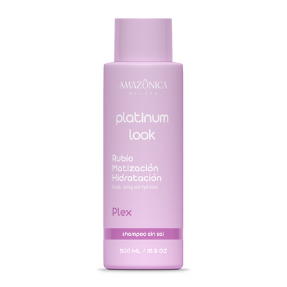 Shampoo Platinum Look  Repara y Matiza el Pelo Rubio