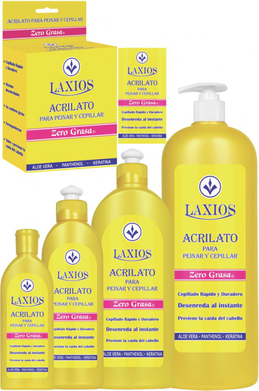 Acrilato Laxios Termoprotector para Peinar y Cepillar 200 ml - Dromatic