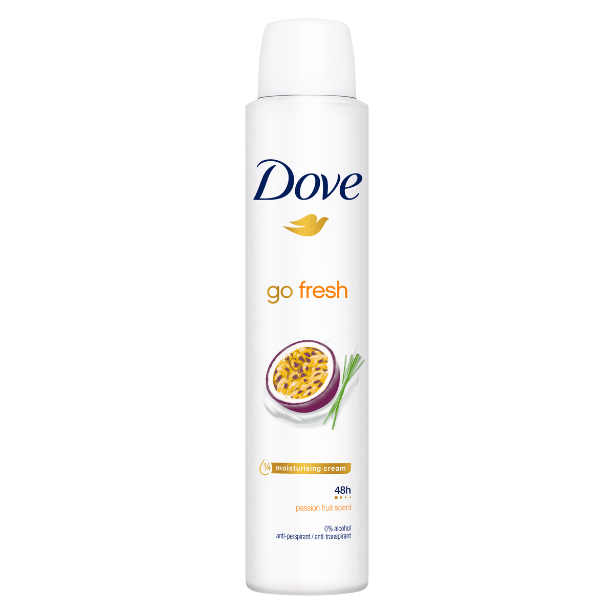 Desodorante Dove Go Fresh Passion Fruit Aerosol Mujer 200 ml