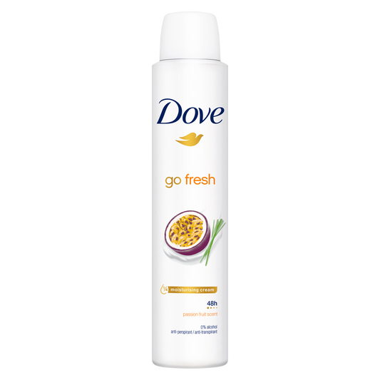 Desodorante Dove Go Fresh Passion Fruit Aerosol Mujer 200 ml