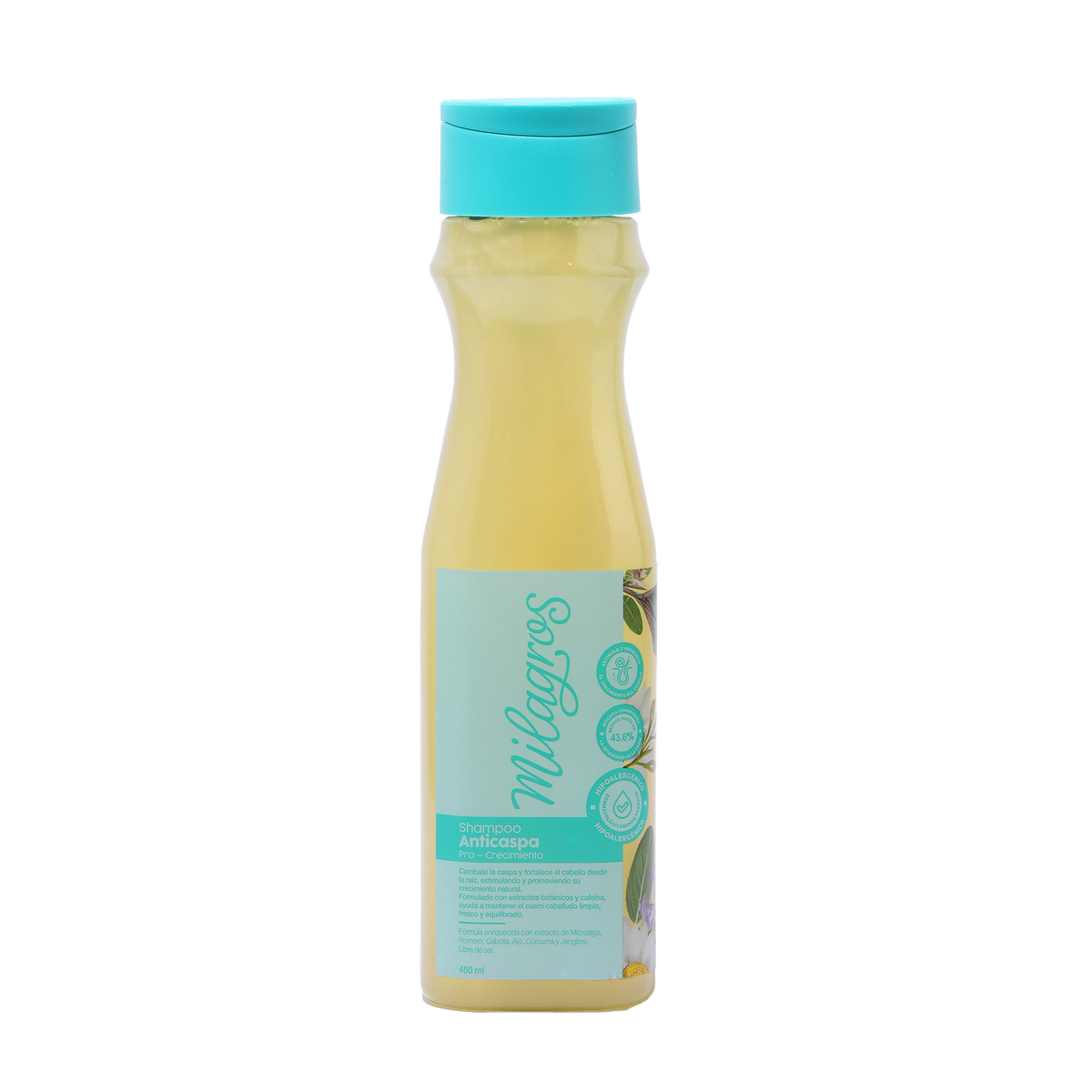 Milagros Shampoo Anticaspa Pro Crecimiento 450 ml