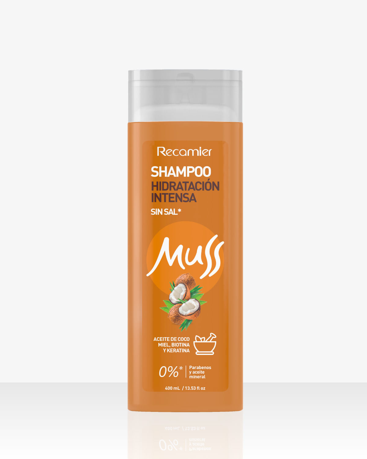 Recamier Muss Shampoo Hidratación Intensa 400 ml