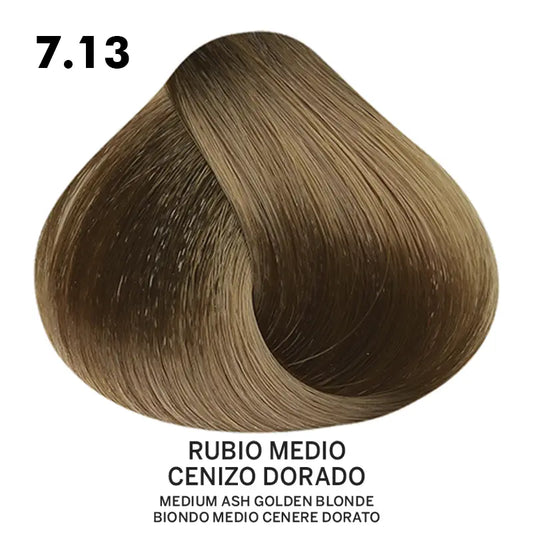 Tinte Belotti Color Plus 7.13 Rubio Medio Cenizo Dorado 60 ml