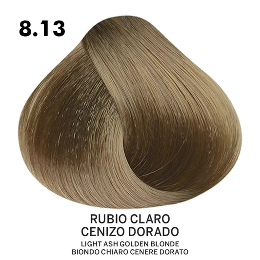 Tinte Belotti Color Plus 8.13 Rubio Claro Cenizo Dorado 60 ml