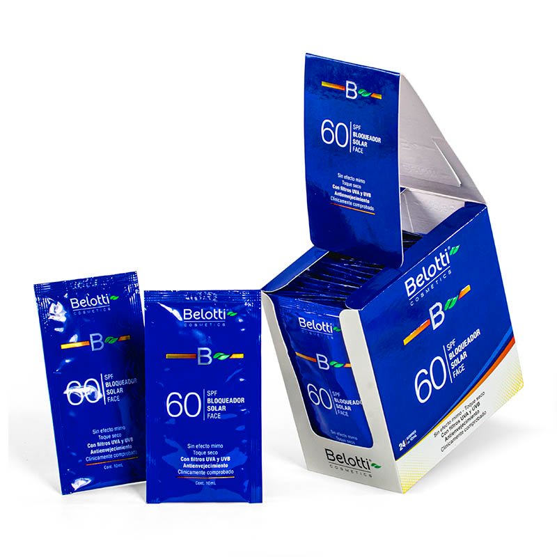 Bloqueador Solar SPF 60 Belotti Sobre 10 ml