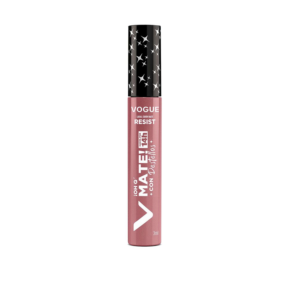 Labial Líquido Vogue Resist Mate con Destellos Radiante