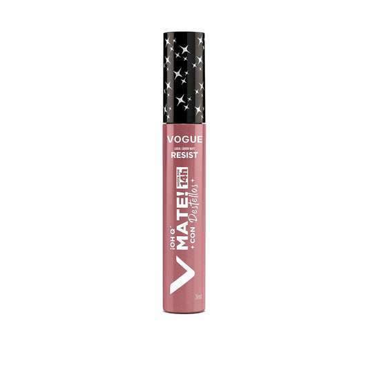 Labial Líquido Vogue Resist Mate con Destellos Radiante