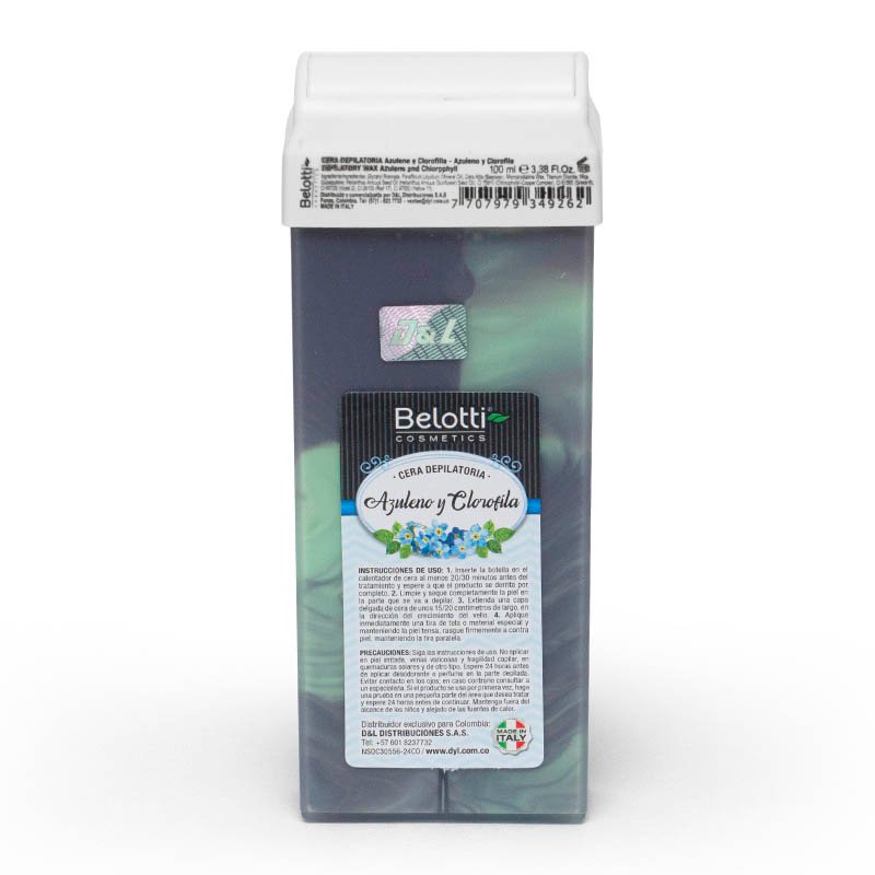 Cera Depilatoria Roll On Azuleno y Clorofila Belotti 100 ml