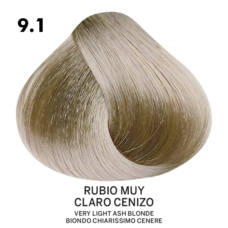 Tinte Belotti Color Plus 9.1 Rubio Muy Claro Cenizo 60 ml