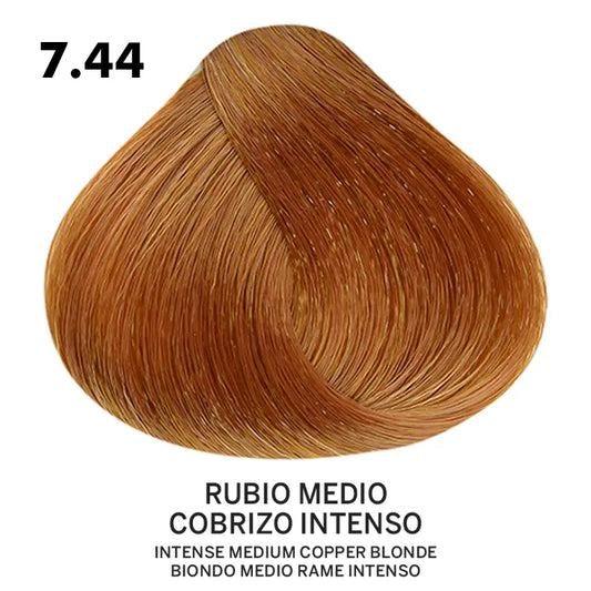 Tinte Belotti Color Plus 7.44 Rubio Medio Cobrizo Intenso 60 ml
