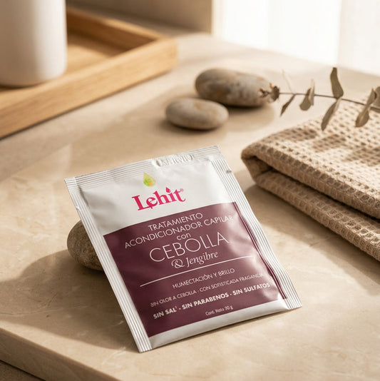 Tratamiento Acondicionador Cebolla y Jengibre Lehit Sobre x 30 g