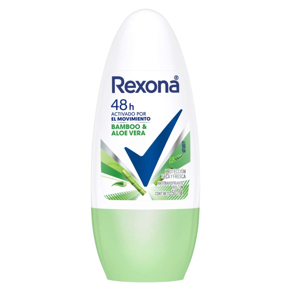 Desodorante Rexona Bamboo & Aloe Vera Roll-on Mujer 50 ml