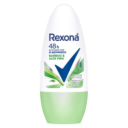 Desodorante Rexona Bamboo & Aloe Vera Roll-on Mujer 50 ml