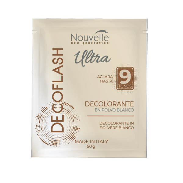 Decolorante Nouvelle Decoflash Ultra Polvo Blanco 9 Tonos 50 g